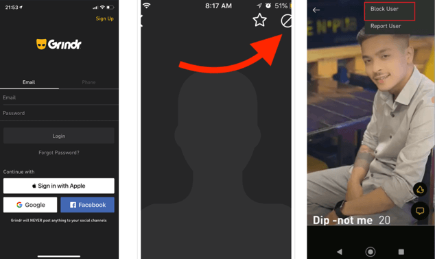 comment bloquer quelqu'un sur grindr