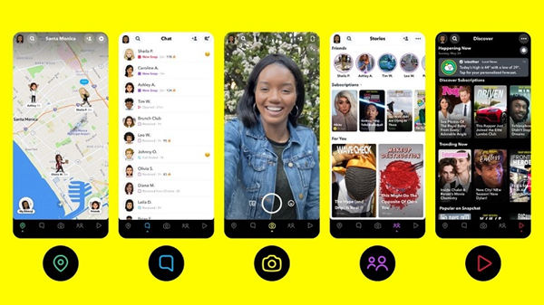 L'appli Snapchat 