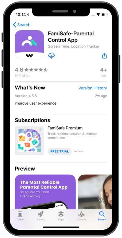 famisafe control screen time app