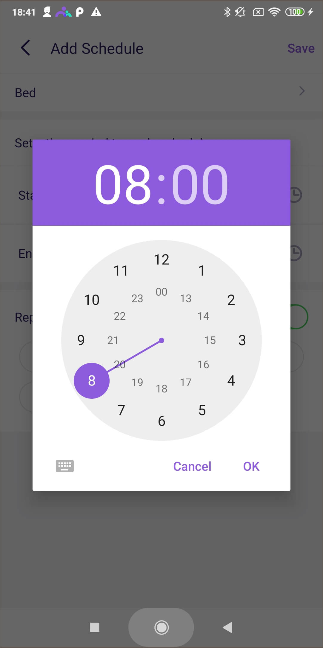 desktop add smart schedule add a name