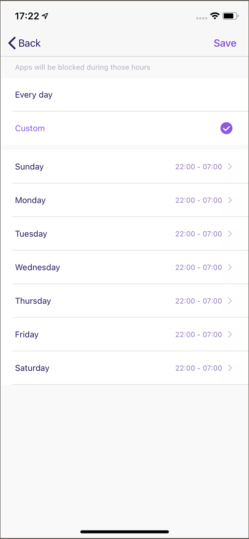 FamiSafe iOS app block - restrict time